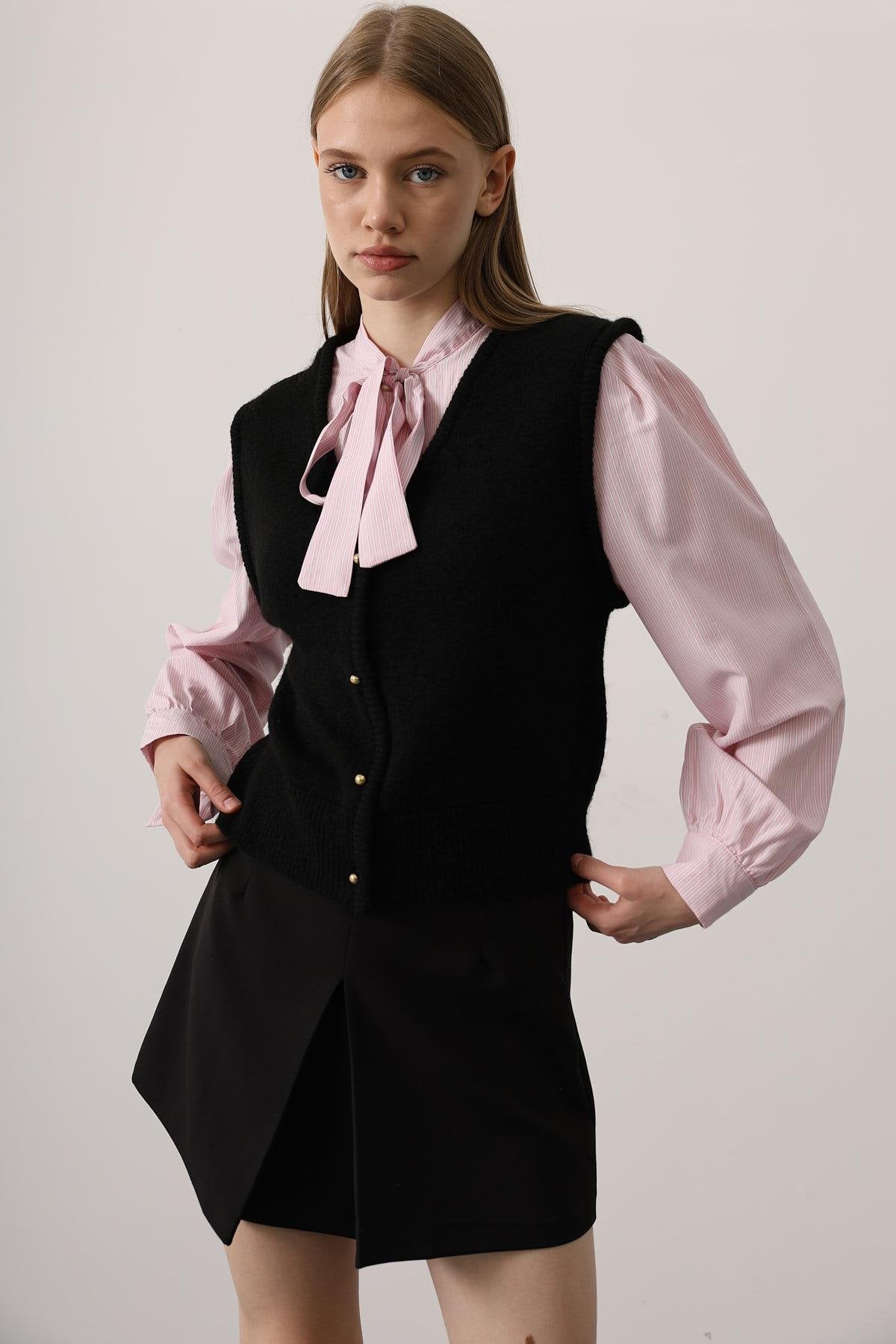 Camisa Lazo Rosa con Chaleco