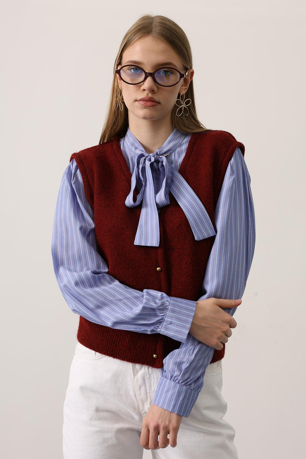 Camisa Lazo Azul con Chaleco