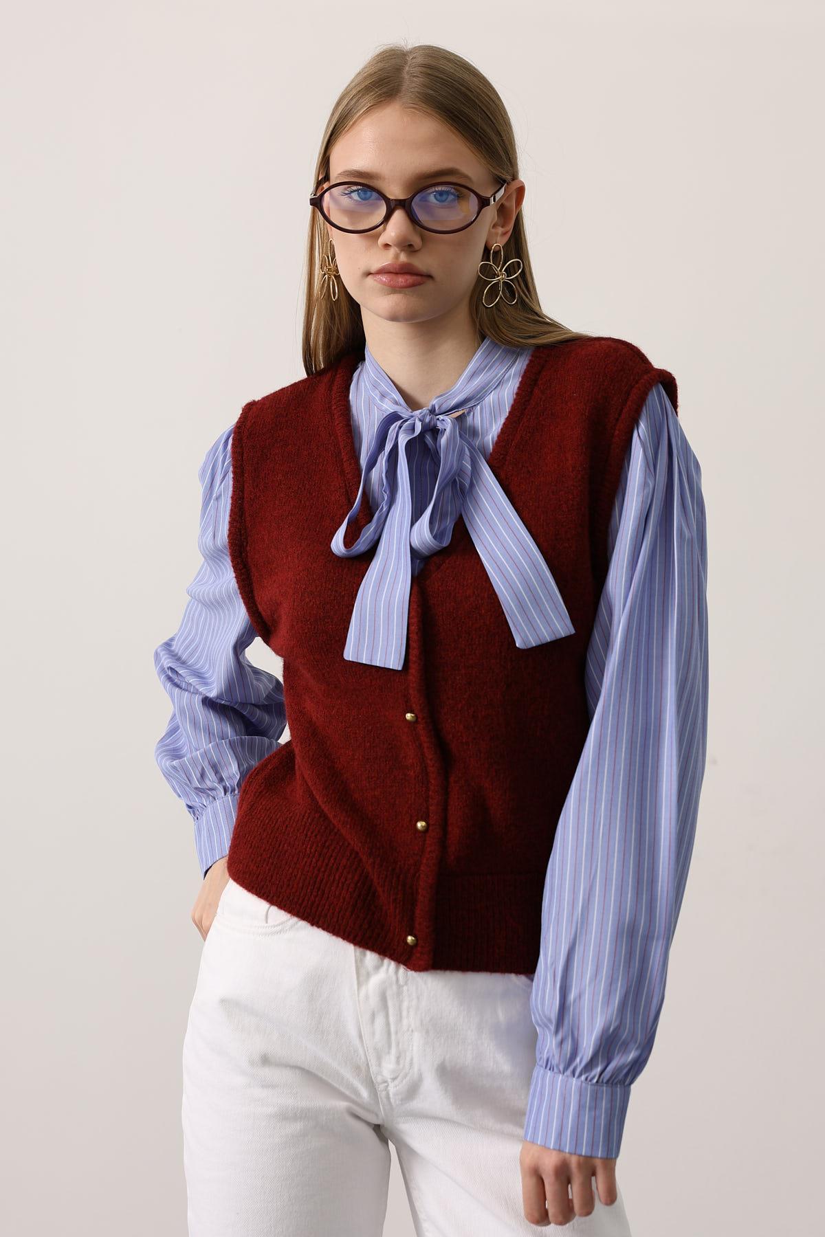 Camisa Lazo Azul con Chaleco