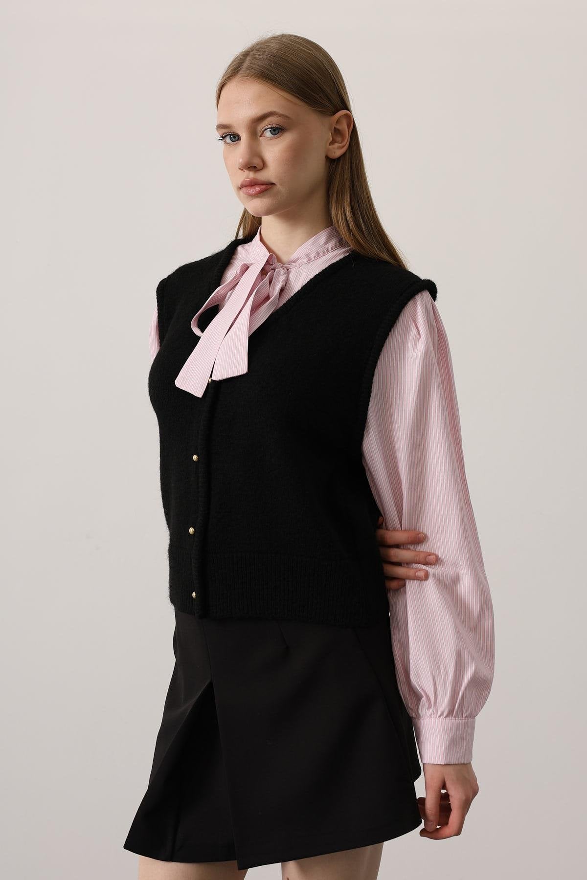 Camisa Lazo Rosa con Chaleco