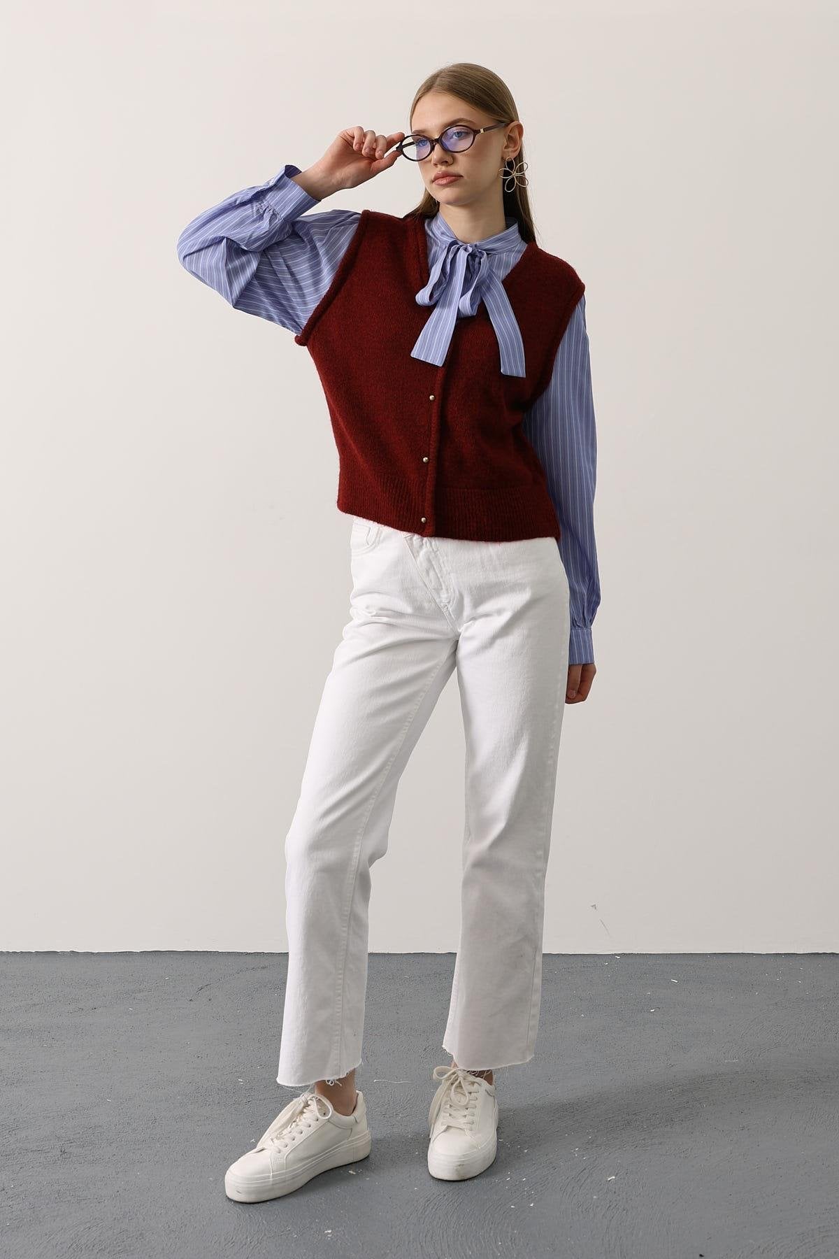 Camisa Lazo Azul con Chaleco