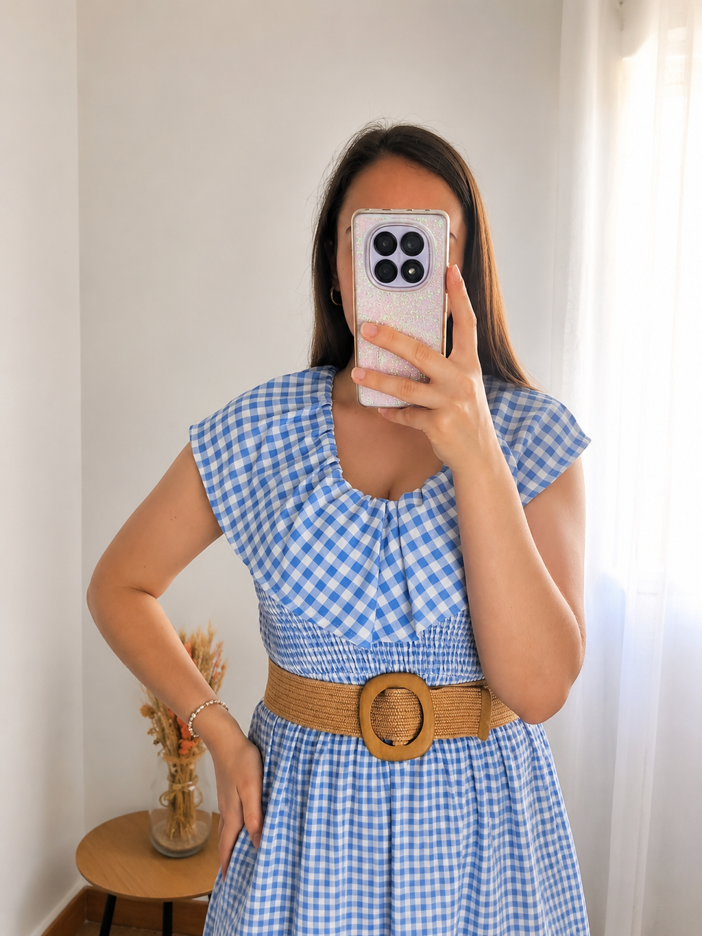 Vestido Vichy Azul