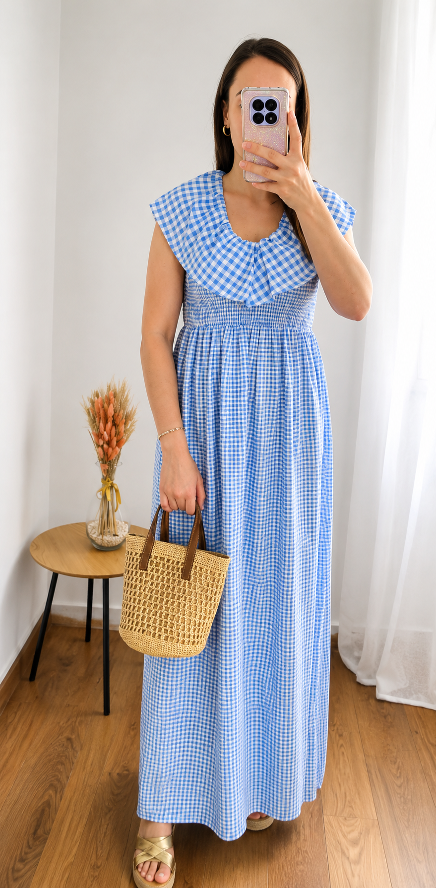 Vestido Vichy Azul