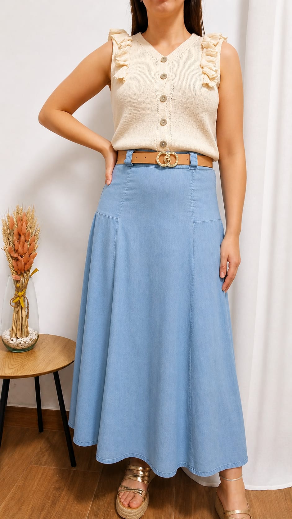 Falda Fluida Clara