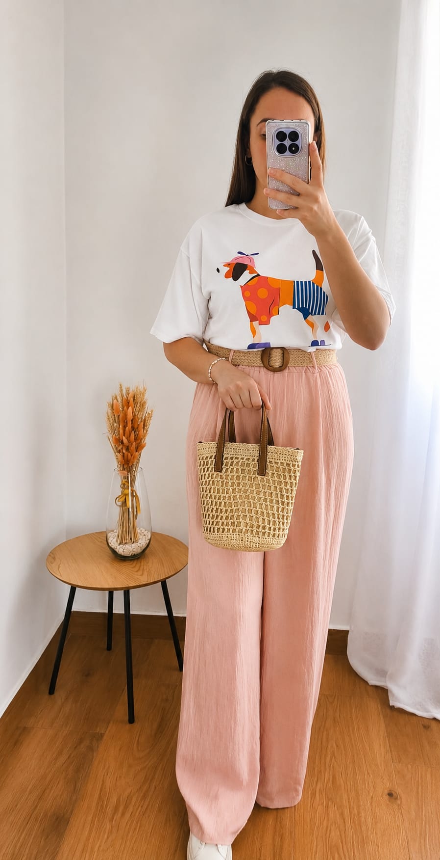 Pantalón Fluido Rosa