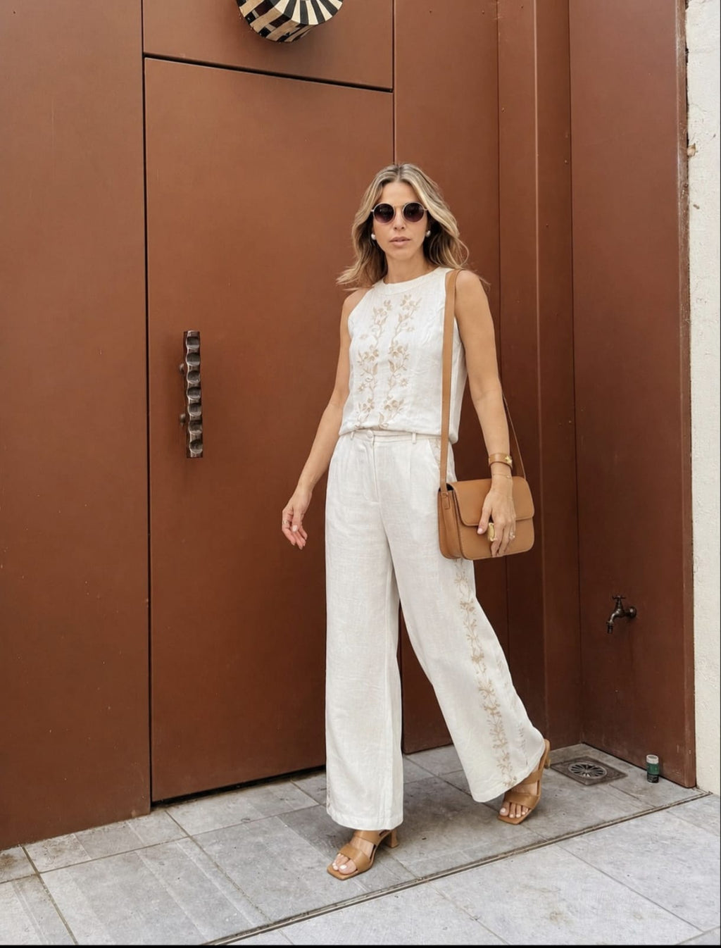 Conjunto Bordado Blanco